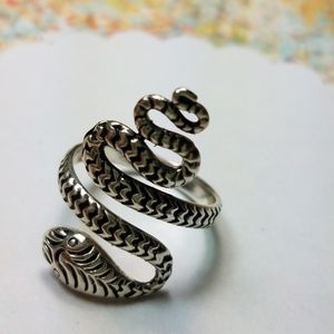 925 Sterling Silver Snake Ring